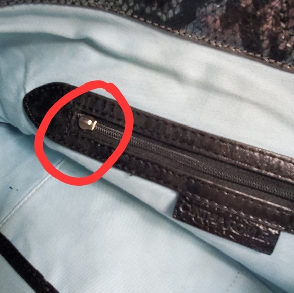 LEATHER CYNTHIA ROWLEY PURSE - Picture 9 of 10